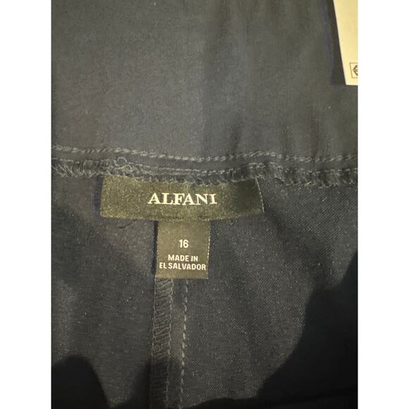 Alfani Tummy Control Skinny Pants Navy Women's Size 16 - Picture 9 of 10